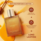 Bellavita Honey Oud Eau De Parfum 100ml (3.4oz) | Unisex Luxury Perfume for Women & Men | Sweet Honey & Smoky Oud | Long-Lasting Arabic Fragrance | Perfect Mother’s Day Gift | Vegan & Cruelty-Free