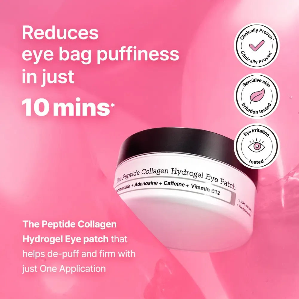 [COSRX Official] Pretty in Pink - Lift & Bright | The Peptide Collagen Hydrogel Eye Patch (60 patches) | The Peptide Collagen Lifting Glow Hydrogel Mask_3ea | The 6 Peptide First Step Serum  |  Lift, Firm and Glow with Peptides & Collagen