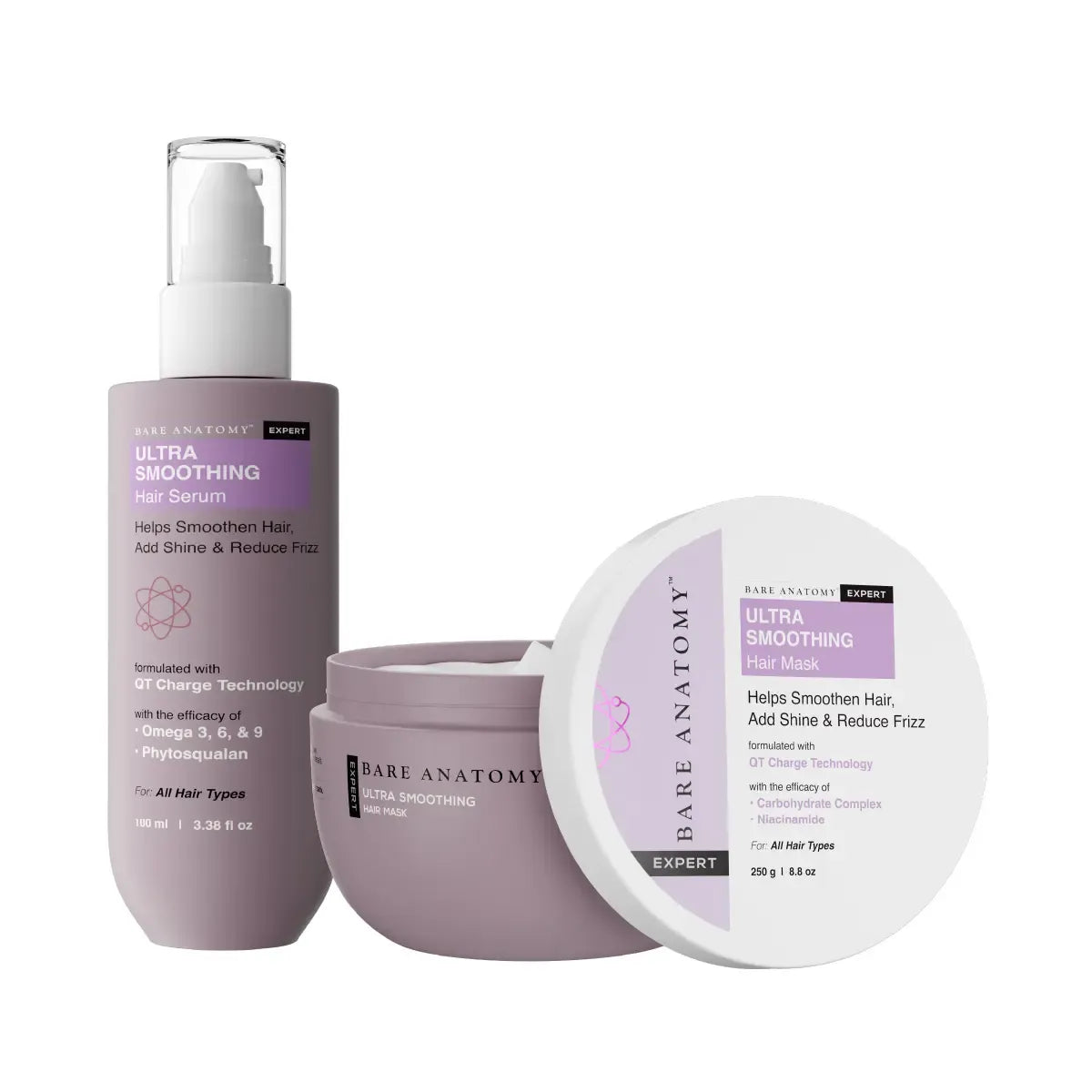 Bare Anatomy Ultra Smoothing Hair Duo – Mask & Serum
