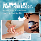 Natural Soothing Cream with Sea Moss & Oats - Eczema & Psoriasis Relief - Ocean Minerals - for Sensitive Skin - Hydrating Eczema Cream for Dry Skin Healing Therapeutic