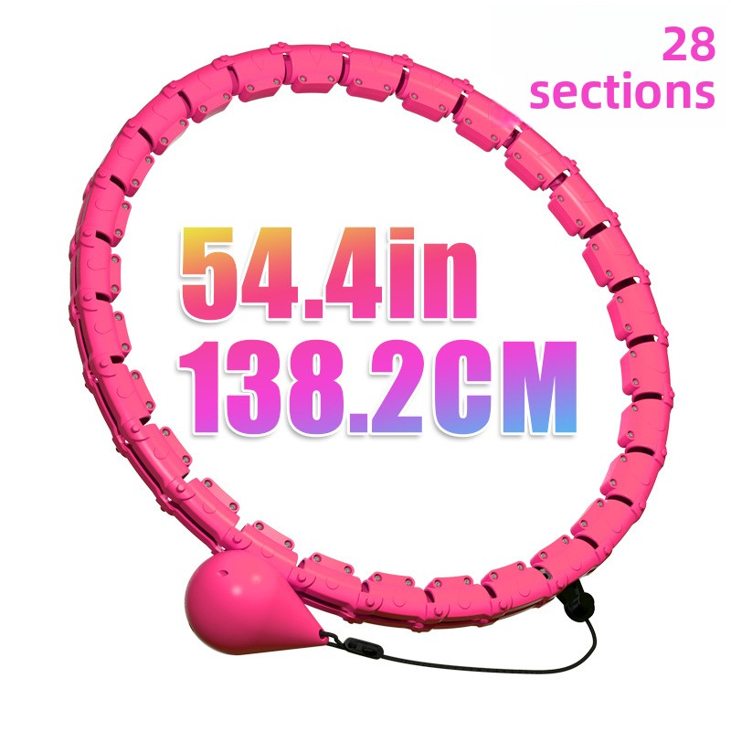 Hula hoop for women, designed to slim the waist and reduce belly fat.
