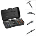 SEESE 24 in 1 DlY Screwdriver Set,1 Set SwitchableScrewdriver Shape Magnetic Screwdriver Set,Compact and Portable Ratchet Screw0driver SetHome Repair Tool Box