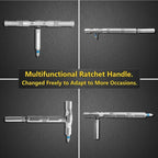 SEESE 24 in 1 DlY Screwdriver Set,1 Set SwitchableScrewdriver Shape Magnetic Screwdriver Set,Compact and Portable Ratchet Screw0driver SetHome Repair Tool Box