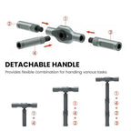 SEESE 24 in 1 DlY Screwdriver Set,1 Set SwitchableScrewdriver Shape Magnetic Screwdriver Set,Compact and Portable Ratchet Screw0driver SetHome Repair Tool Box