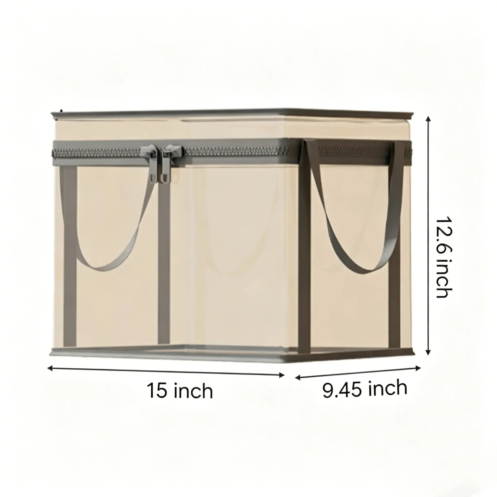 Large Clear Thick Plastic Storage Box with Hinged Lid, Heavy-Duty Durable High Capacity Organizer, Perfect for Home, Camping, Travel, Attic and Moving