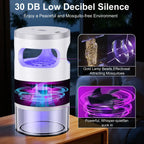 Indoor Insect Trap with Light and Suction Non Zapper Flying Bug Catcher for Mosquitoes Fruit Flies Gnats and Moths for Home Use