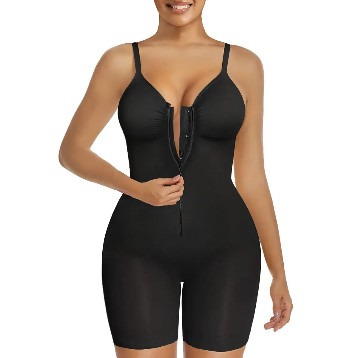 Women’s YIANNA Fajas Colombianas shapewear  Tummy Control Butt Lifter Shaper with Zipper Crotch detachable shoulder strap