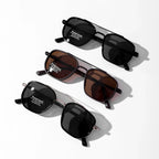 Fashionable Geometric Double-Beam Sunglasses, 2026 Fall/Summer Trends, High Quality Lightweight Durable Sunglasses, Men's Fashion Accessory, Boyfriend Birthday Gift, Gifts for Men's Travel Back to School