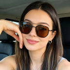 Fashionable Geometric Double-Beam Sunglasses, 2026 Fall/Summer Trends, High Quality Lightweight Durable Sunglasses, Men's Fashion Accessory, Boyfriend Birthday Gift, Gifts for Men's Travel Back to School