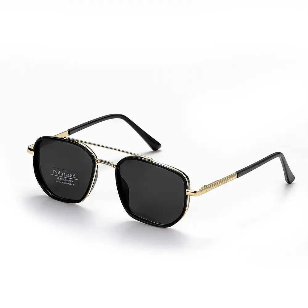 Fashionable Geometric Double-Beam Sunglasses, 2026 Fall/Summer Trends, High Quality Lightweight Durable Sunglasses, Men's Fashion Accessory, Boyfriend Birthday Gift, Gifts for Men's Travel Back to School