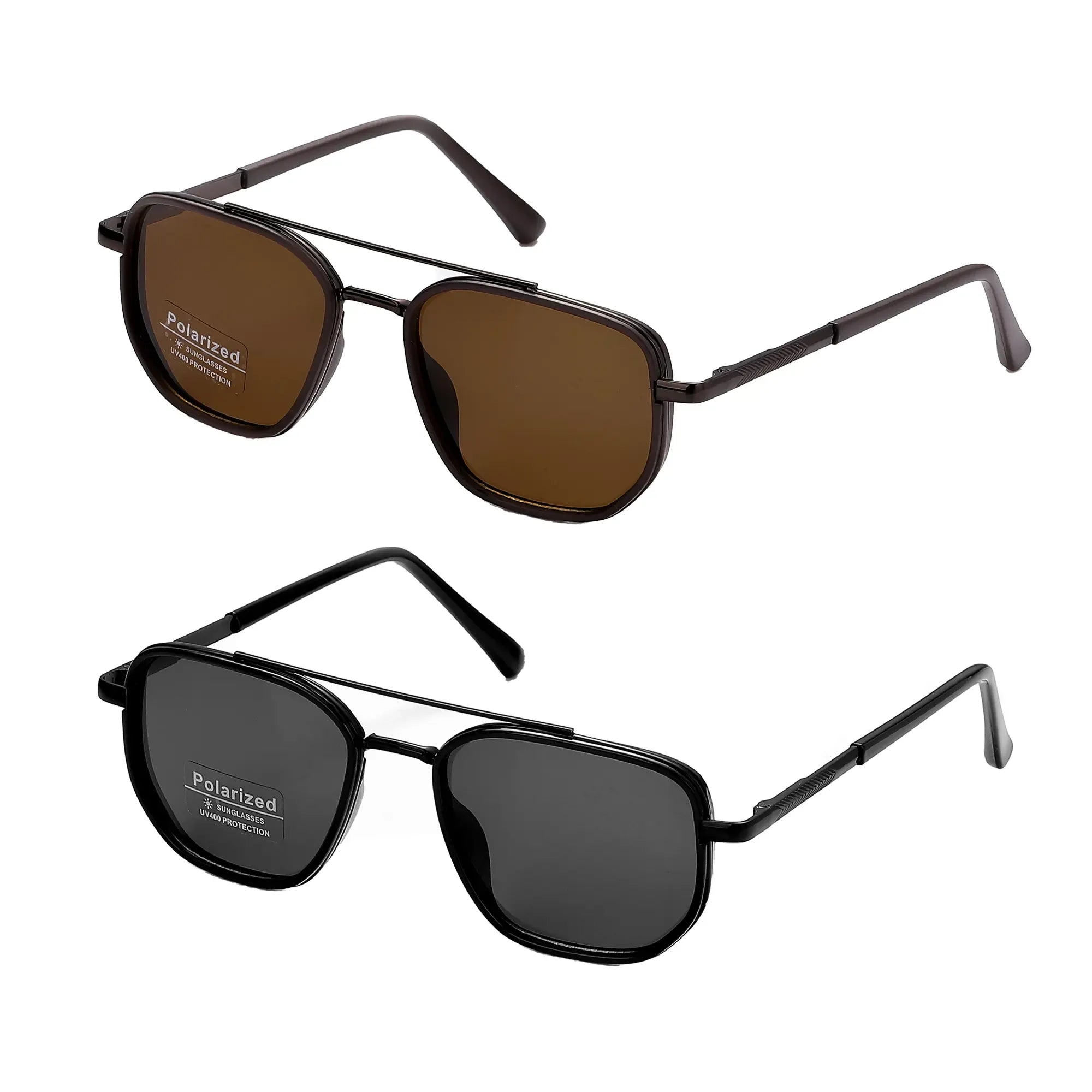 Fashionable Geometric Double-Beam Sunglasses, 2026 Fall/Summer Trends, High Quality Lightweight Durable Sunglasses, Men's Fashion Accessory, Boyfriend Birthday Gift, Gifts for Men's Travel Back to School