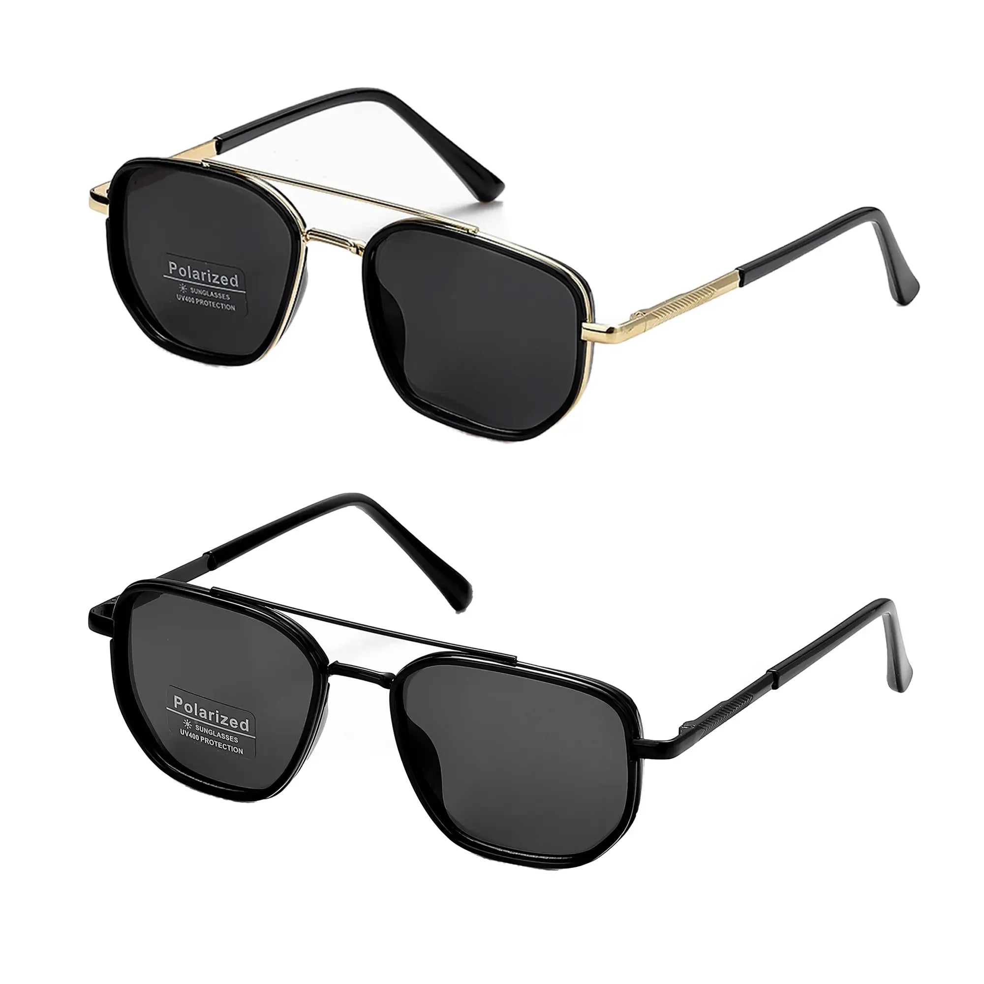 Fashionable Geometric Double-Beam Sunglasses, 2026 Fall/Summer Trends, High Quality Lightweight Durable Sunglasses, Men's Fashion Accessory, Boyfriend Birthday Gift, Gifts for Men's Travel Back to School