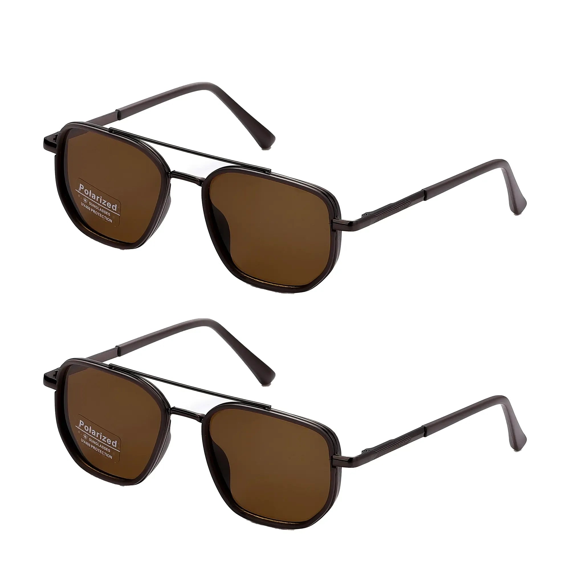Fashionable Geometric Double-Beam Sunglasses, 2026 Fall/Summer Trends, High Quality Lightweight Durable Sunglasses, Men's Fashion Accessory, Boyfriend Birthday Gift, Gifts for Men's Travel Back to School
