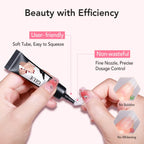 Newly Upgraded 10g Quick-Drying Semi-Solid Nail Glue with 10ml Remover – Long-Lasting Adhesive Gel for Press-On Nails, Acrylic Tips, and Salon-Quality Nail Kits – Easy Application, No UV Lamp Needed for Home or Salon Use