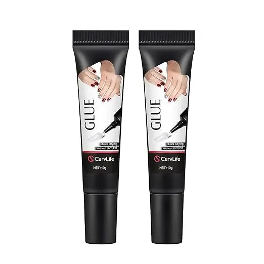 Newly Upgraded 10g Quick-Drying Semi-Solid Nail Glue with 10ml Remover – Long-Lasting Adhesive Gel for Press-On Nails, Acrylic Tips, and Salon-Quality Nail Kits – Easy Application, No UV Lamp Needed for Home or Salon Use