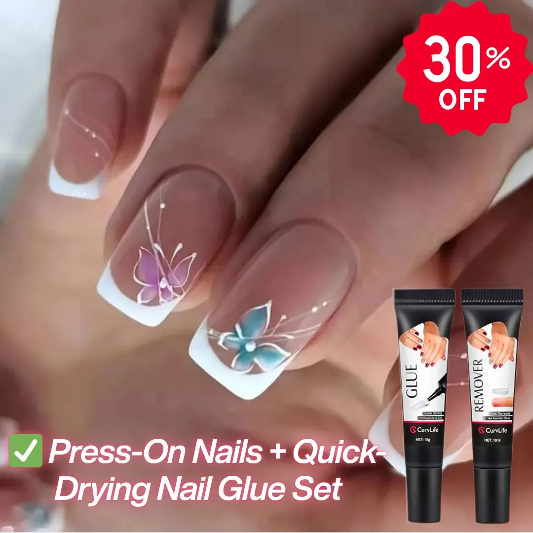 Newly Upgraded 10g Quick-Drying Semi-Solid Nail Glue with 10ml Remover – Long-Lasting Adhesive Gel for Press-On Nails, Acrylic Tips, and Salon-Quality Nail Kits – Easy Application, No UV Lamp Needed for Home or Salon Use