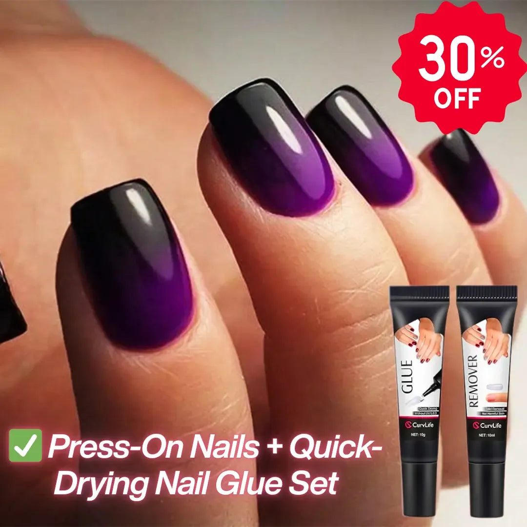 Newly Upgraded 10g Quick-Drying Semi-Solid Nail Glue with 10ml Remover – Long-Lasting Adhesive Gel for Press-On Nails, Acrylic Tips, and Salon-Quality Nail Kits – Easy Application, No UV Lamp Needed for Home or Salon Use