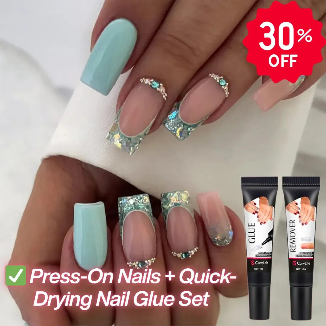Newly Upgraded 10g Quick-Drying Semi-Solid Nail Glue with 10ml Remover – Long-Lasting Adhesive Gel for Press-On Nails, Acrylic Tips, and Salon-Quality Nail Kits – Easy Application, No UV Lamp Needed for Home or Salon Use