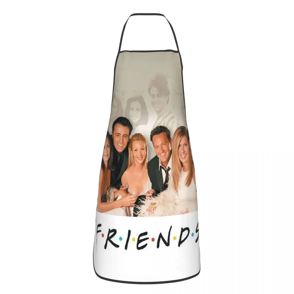 Unisex Friends Central Perk Logo Bib Apron Adult Women Men Chef Tablier Cuisine for Kitchen Cooking TV Show Baking