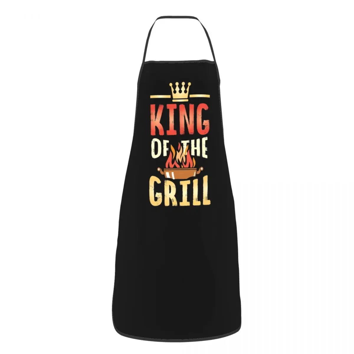 BBQ Master King Of The Grill Bib Apron Women Men Unisex Kitchen Chef Barbecue Lover Tablier Cuisine for Cooking Baking Gardening