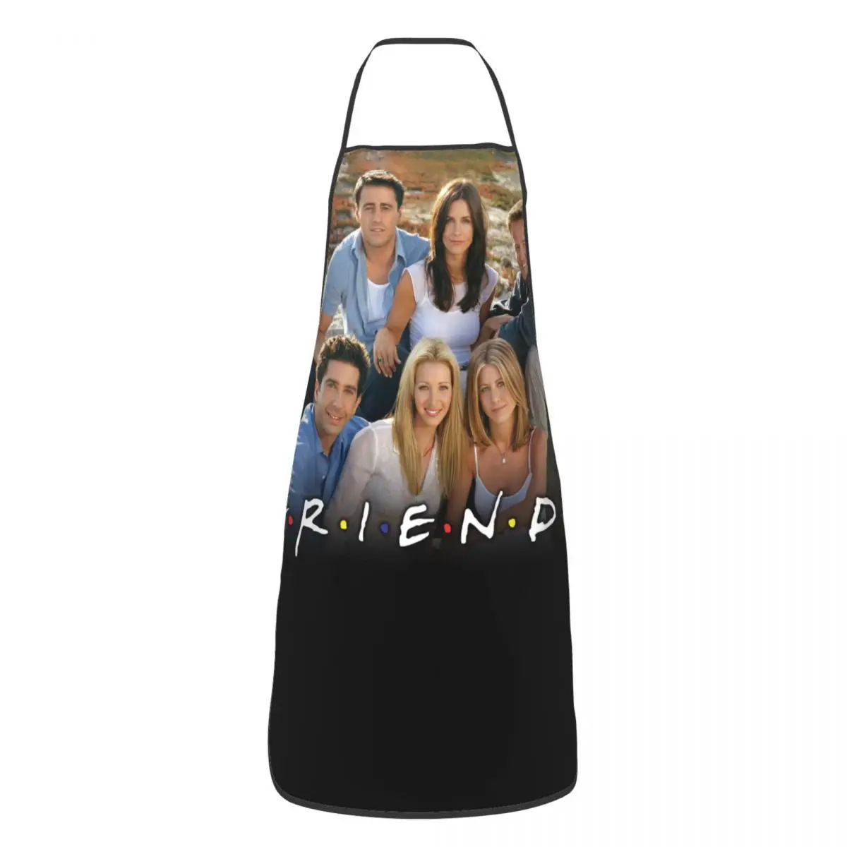 Unisex Friends Central Perk Logo Bib Apron Adult Women Men Chef Tablier Cuisine for Kitchen Cooking TV Show Baking