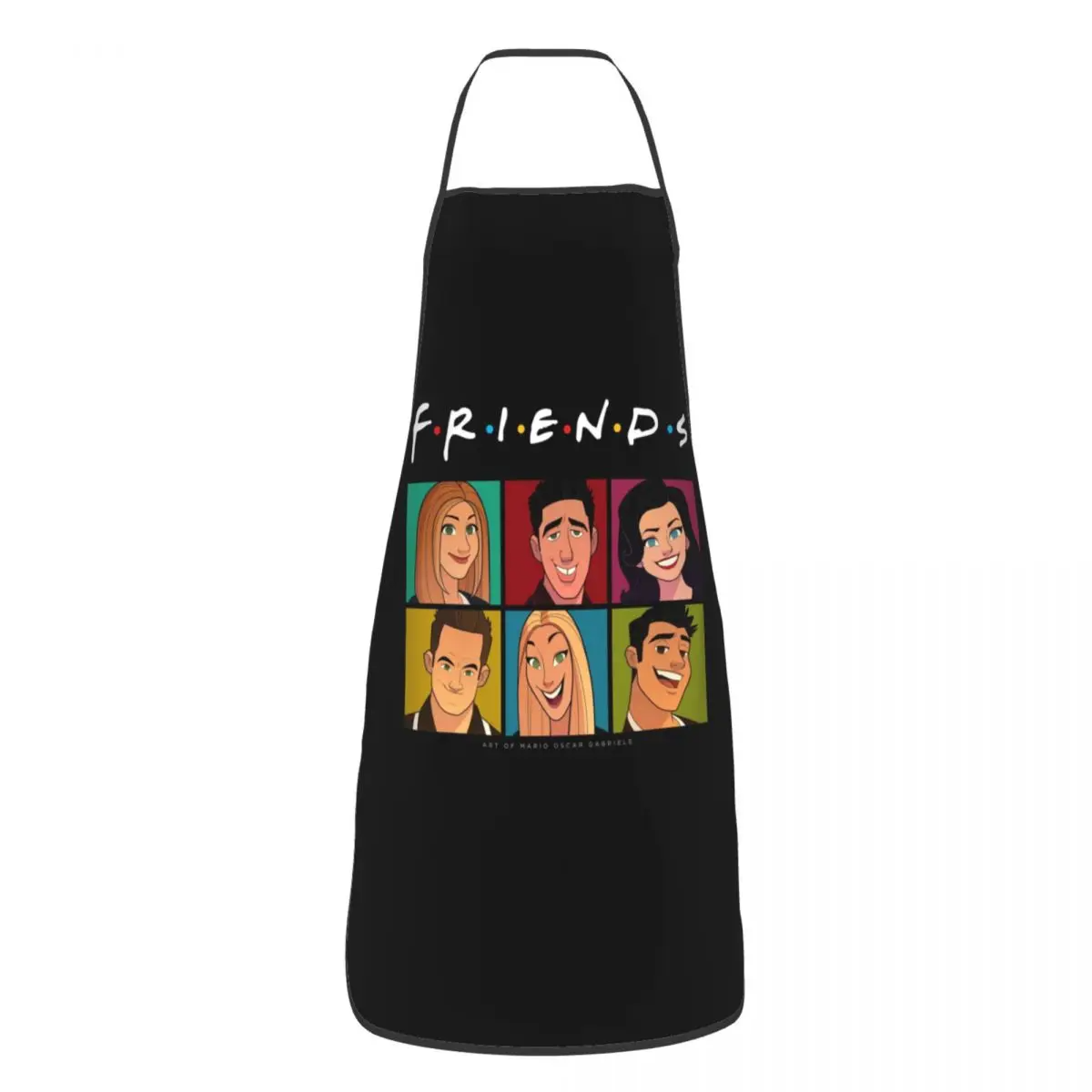 Unisex Friends Central Perk Logo Bib Apron Adult Women Men Chef Tablier Cuisine for Kitchen Cooking TV Show Baking
