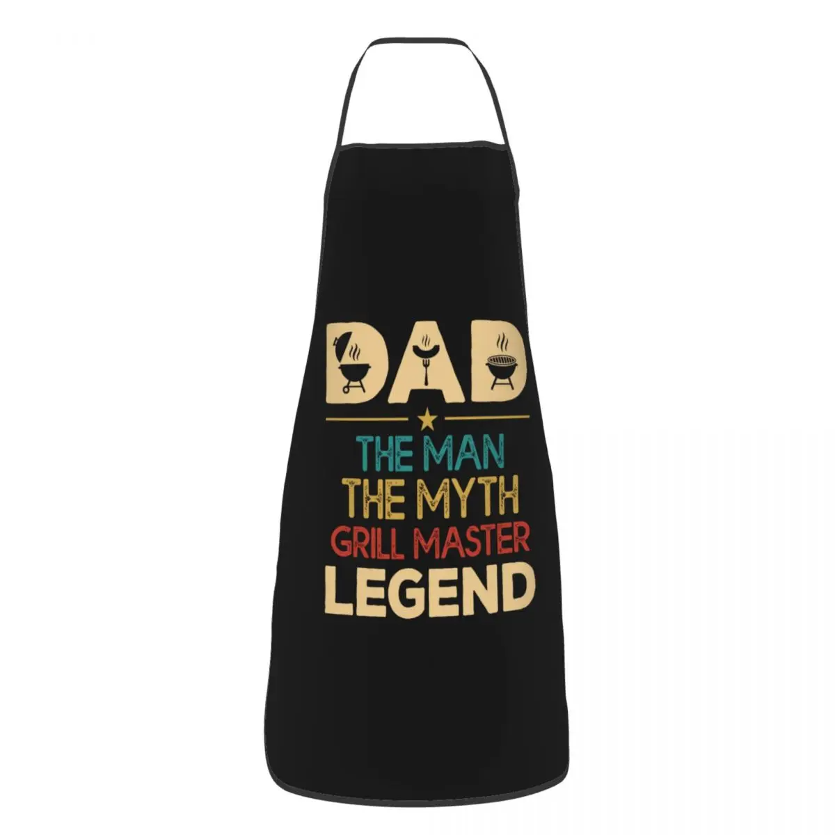 Apron The Man The Myth The Grill Master Aprons for Women Men Father Day Gift Adult Kitchen Chef Bib Tablier Cuisine Cooking Baking