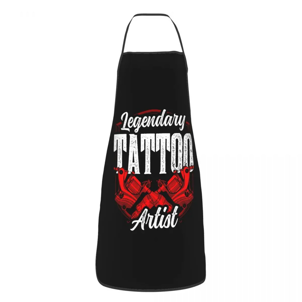 Funny Tattoo Master Apron for Women Men Unisex Bib Tattooists Artist Gift Kitchen Cooking Tablier Cuisine Chef Gardening