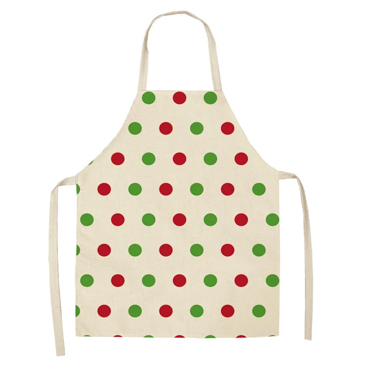 Santa Claus Christmas wreath aprons Christmas aprons printing home kitchen baking cooking Christmas party decorations