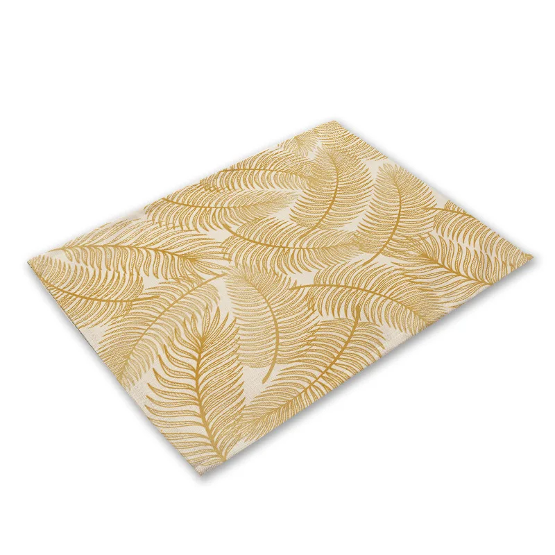 Cup Mats Waterproof Drink Coaster kitchen Placemat Black Cotton Linen Heart Love Table Mats Nordic Western Placemat
