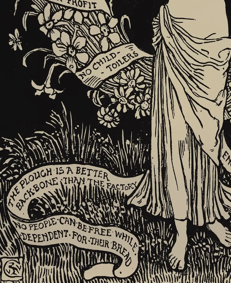 A Garland For May Day 1895 Walter Crane-Tapestry (Printed)