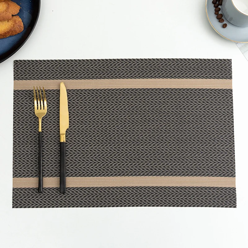 PVC Dining Table Mat Hot Pad Kitchen Accessories Placemats For Dinning Table Placemat Table Place Mat For Dishes