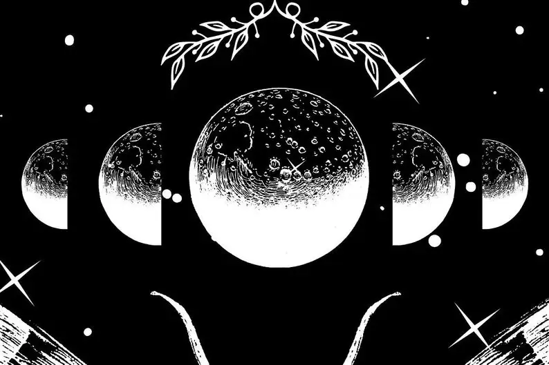 Moth tapestry Dark Moon tapestry aesthetic Goth tapestry Hippie wall art Insect art Spiritual decor Wiccan Gothic for her