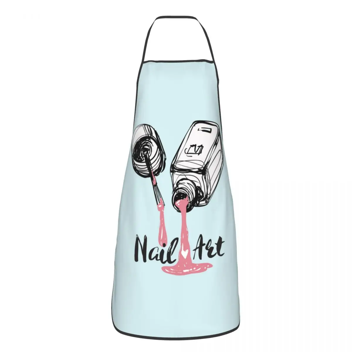 Bib Nail Polish Quotes Aprons for Men Women Unisex Adult Chef Cooking Kitchen Manicure Manicurist Tablier Cuisine Painting