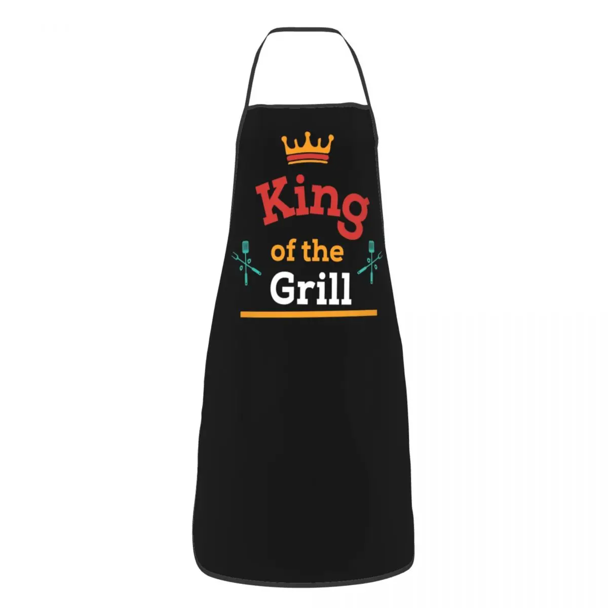 BBQ Master King Of The Grill Bib Apron Women Men Unisex Kitchen Chef Barbecue Lover Tablier Cuisine for Cooking Baking Gardening