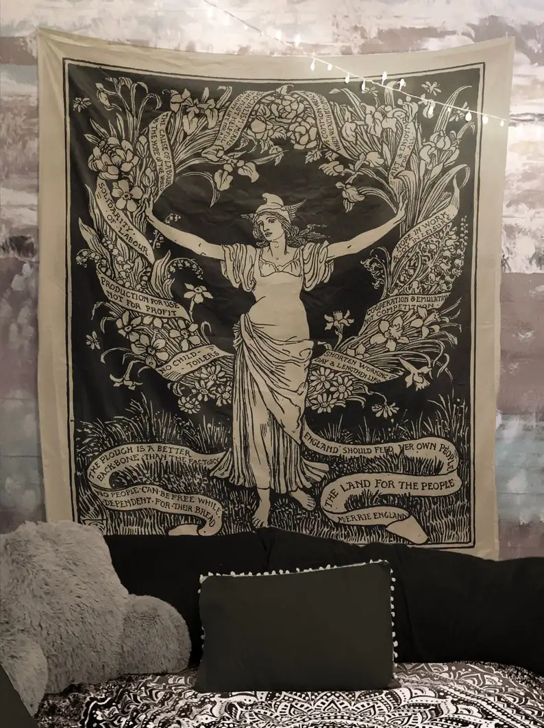 A Garland For May Day 1895 Walter Crane-Tapestry (Printed)