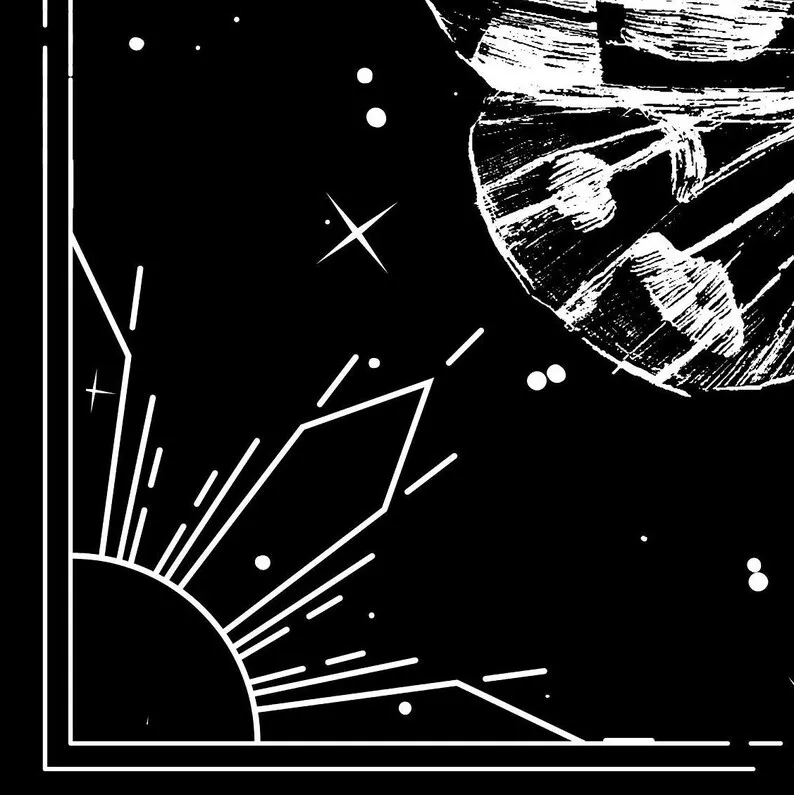 Moth tapestry Dark Moon tapestry aesthetic Goth tapestry Hippie wall art Insect art Spiritual decor Wiccan Gothic for her