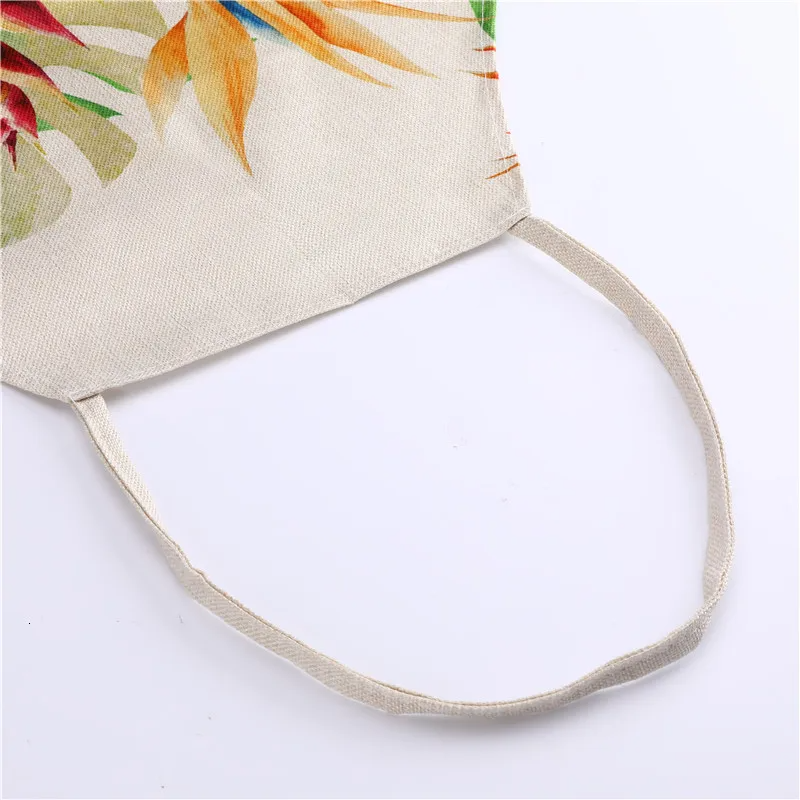 1PC Cotton Linen Apron Avocado Printed Kitchen Women Baking Waist Bib Home Cooking Brief Sleeveless Pinafore