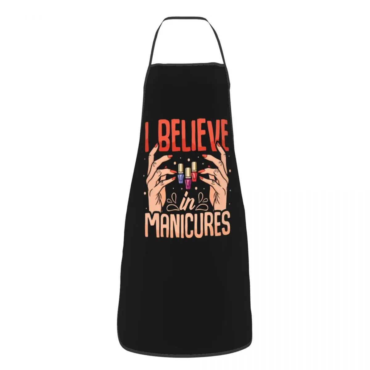Bib Nail Polish Quotes Aprons for Men Women Unisex Adult Chef Cooking Kitchen Manicure Manicurist Tablier Cuisine Painting