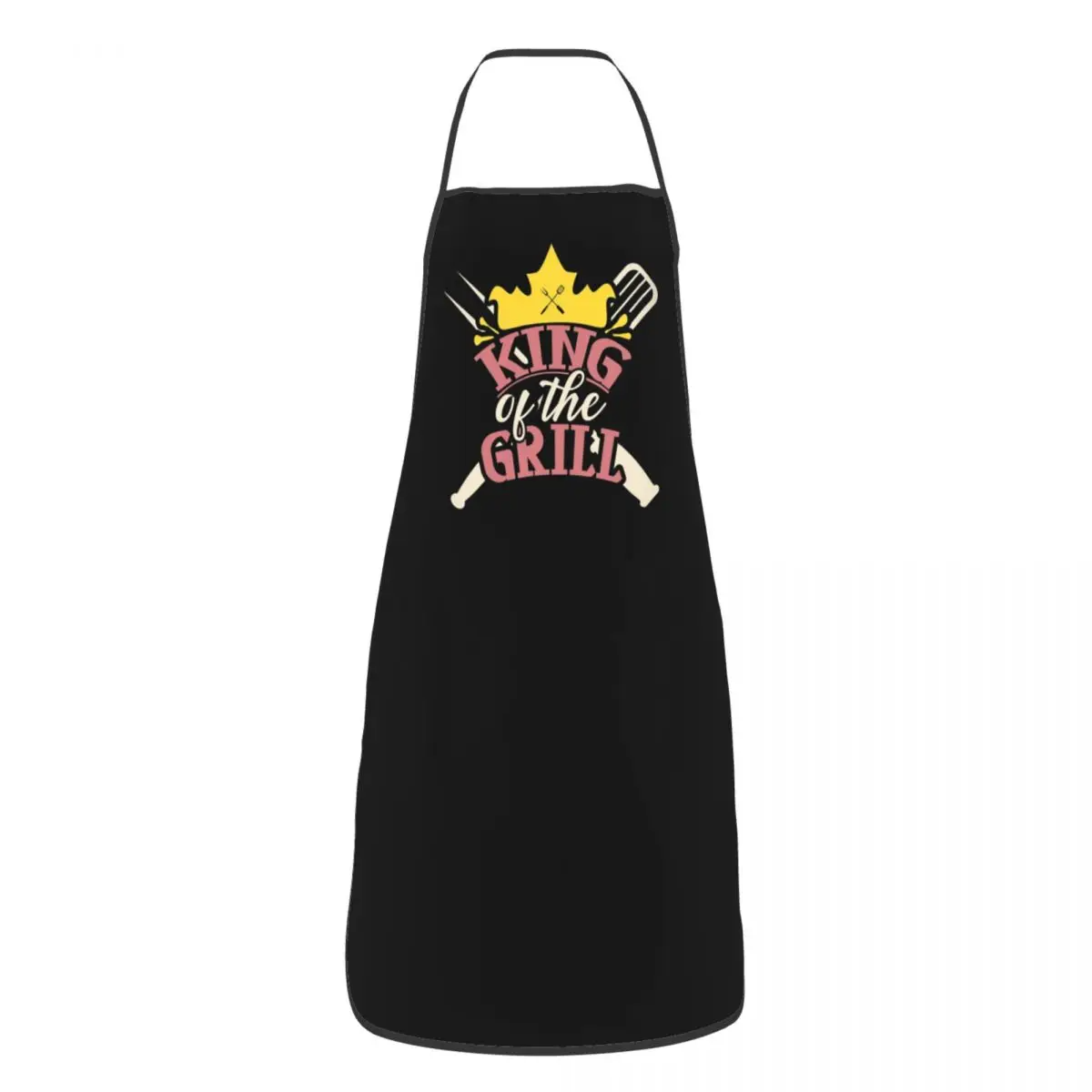 BBQ Master King Of The Grill Bib Apron Women Men Unisex Kitchen Chef Barbecue Lover Tablier Cuisine for Cooking Baking Gardening