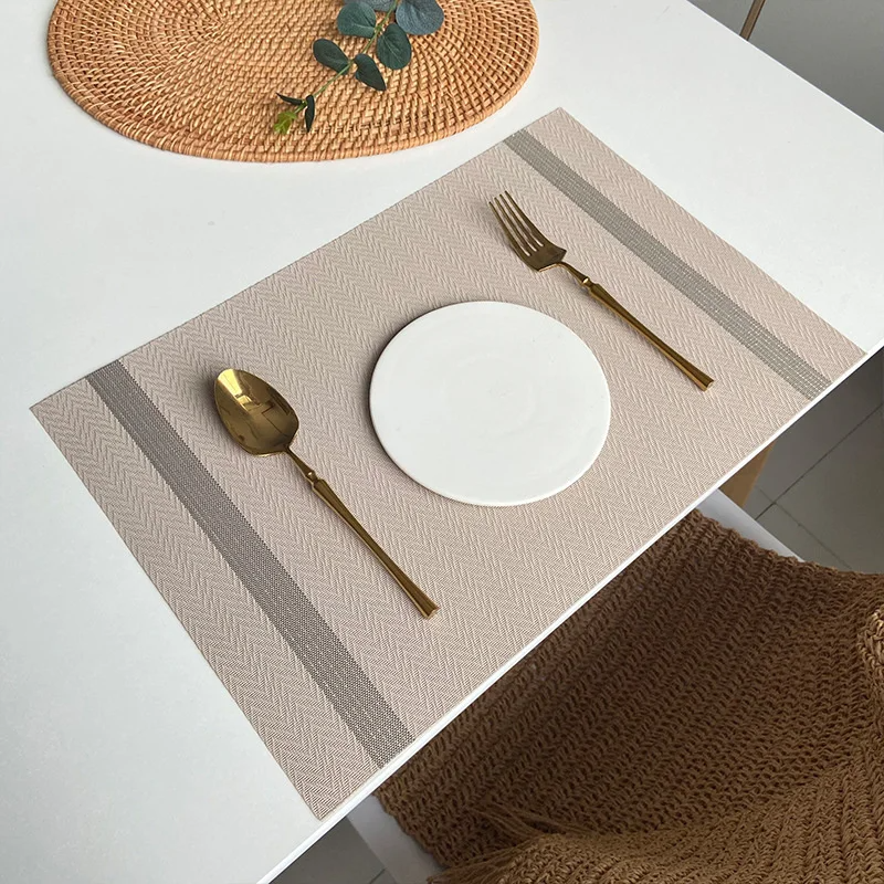 PVC Dining Table Mat Hot Pad Kitchen Accessories Placemats For Dinning Table Placemat Table Place Mat For Dishes