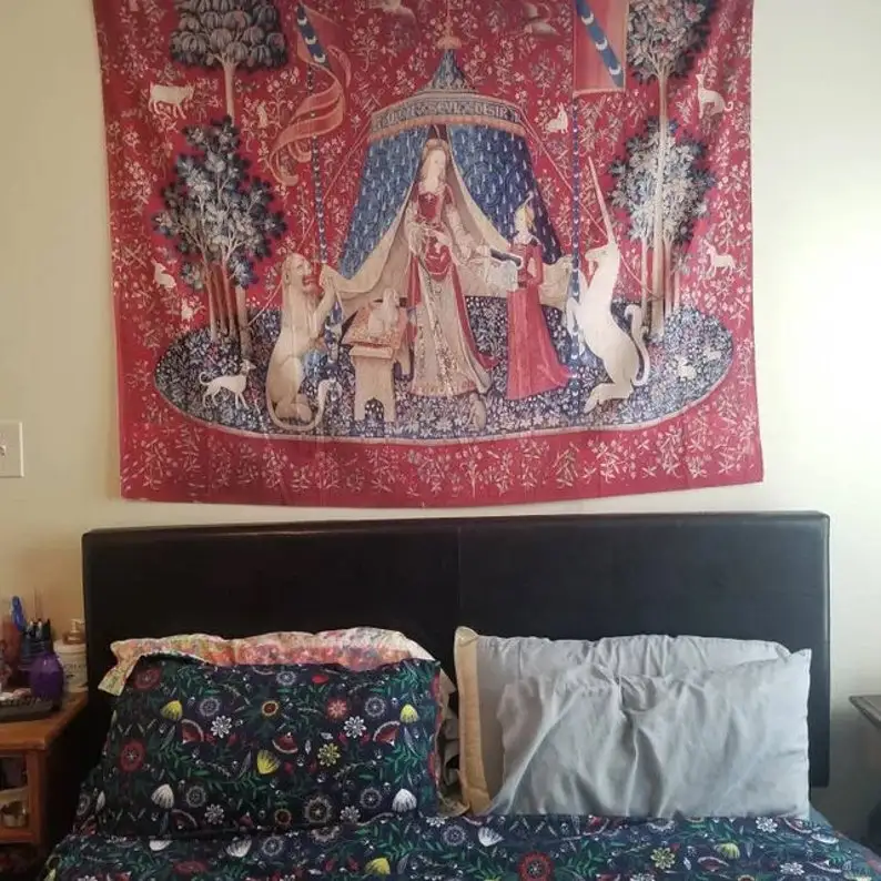 Lady With Unicorn Tapestry (Printed)