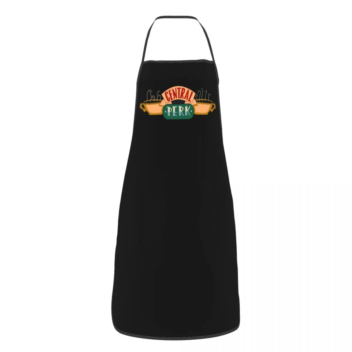 Unisex Friends Central Perk Logo Bib Apron Adult Women Men Chef Tablier Cuisine for Kitchen Cooking TV Show Baking
