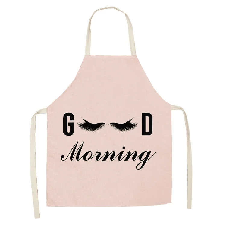 Eye lashes Printed home kitchen apron clean water-proof oil-proof Apron Kids men women Chef Cooking Aprons
