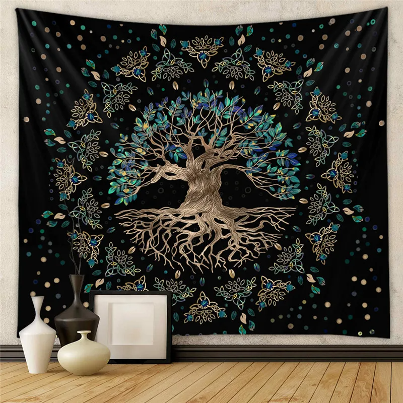 Boho Tarot Cards Tapestry Wall Hanging Mystery Home Zodiac Star Plate Sun And Moon Psychedelic Witchcraft Hippie Home Decor