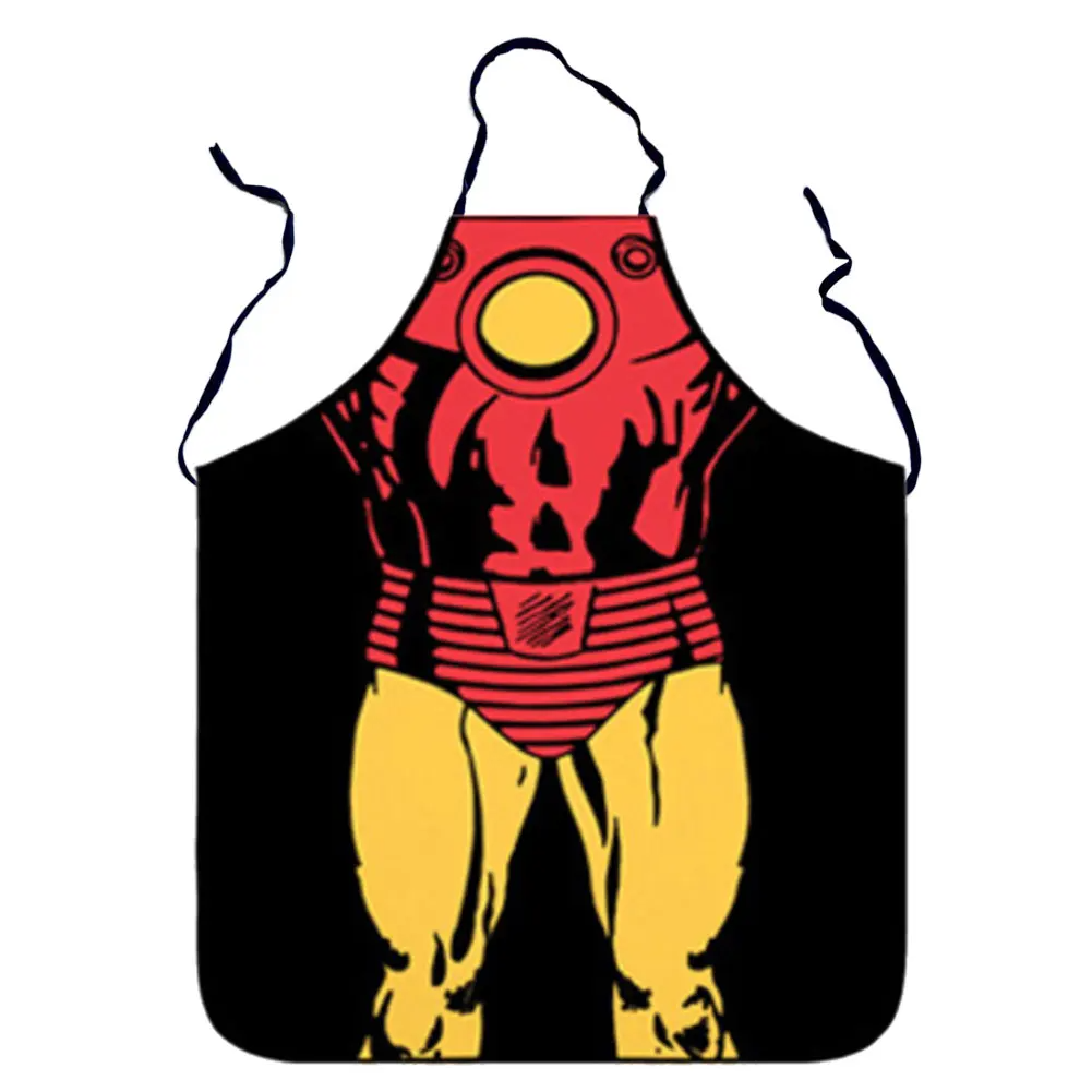 Funny Sexy Apron Superhero Waterproof Apron Kitchen Cooking Aprons Dinner Party Cooking Bib BBQ Apron