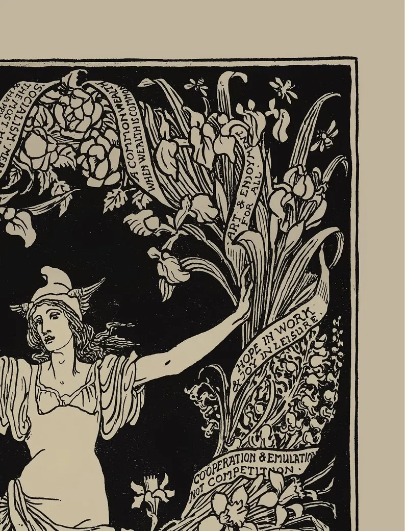 A Garland For May Day 1895 Walter Crane-Tapestry (Printed)