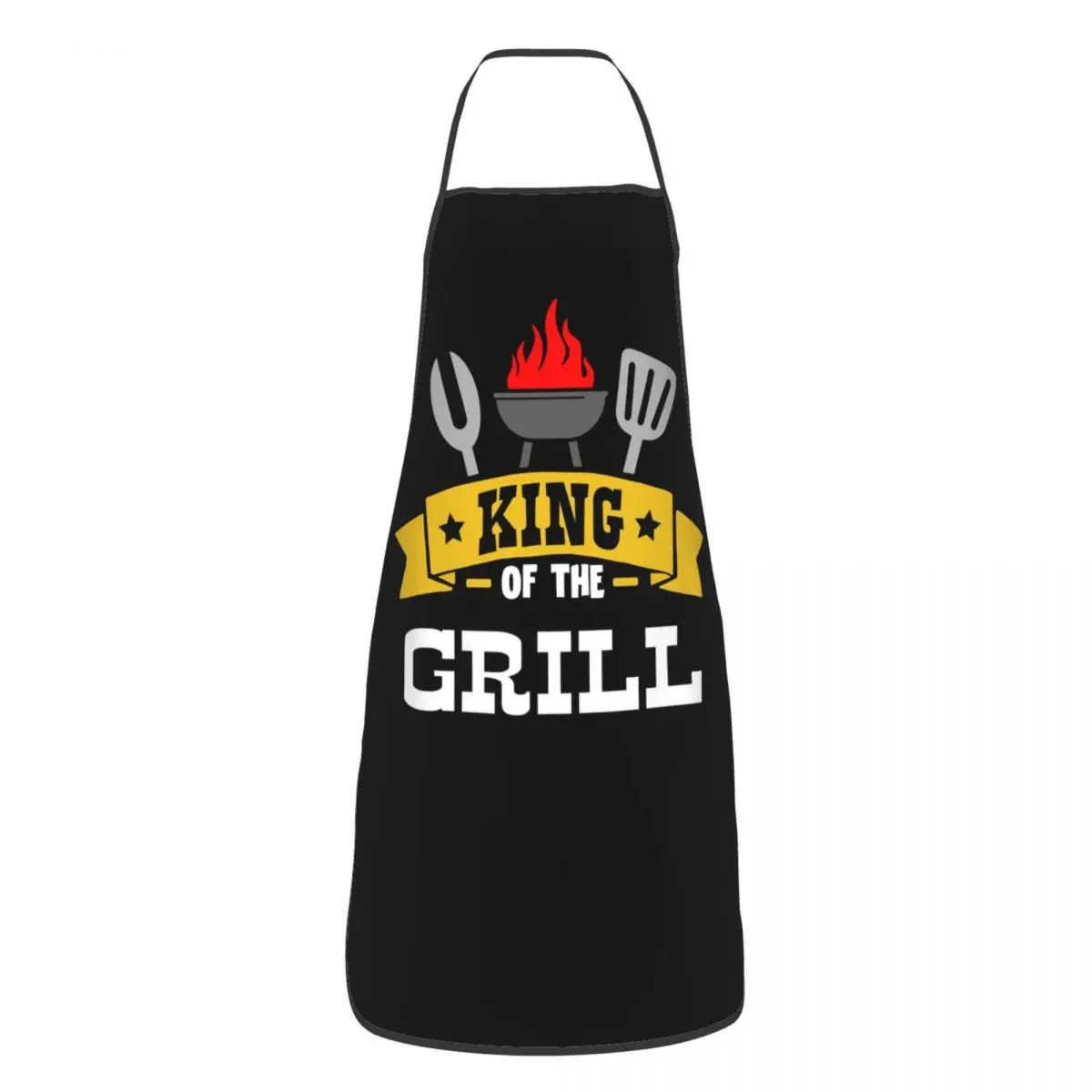 BBQ Master King Of The Grill Bib Apron Women Men Unisex Kitchen Chef Barbecue Lover Tablier Cuisine for Cooking Baking Gardening