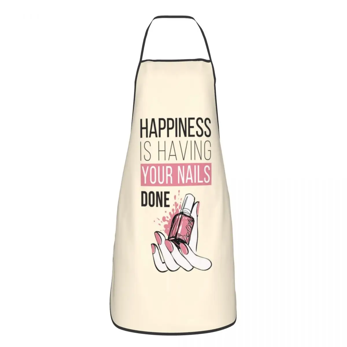 Bib Nail Polish Quotes Aprons for Men Women Unisex Adult Chef Cooking Kitchen Manicure Manicurist Tablier Cuisine Painting