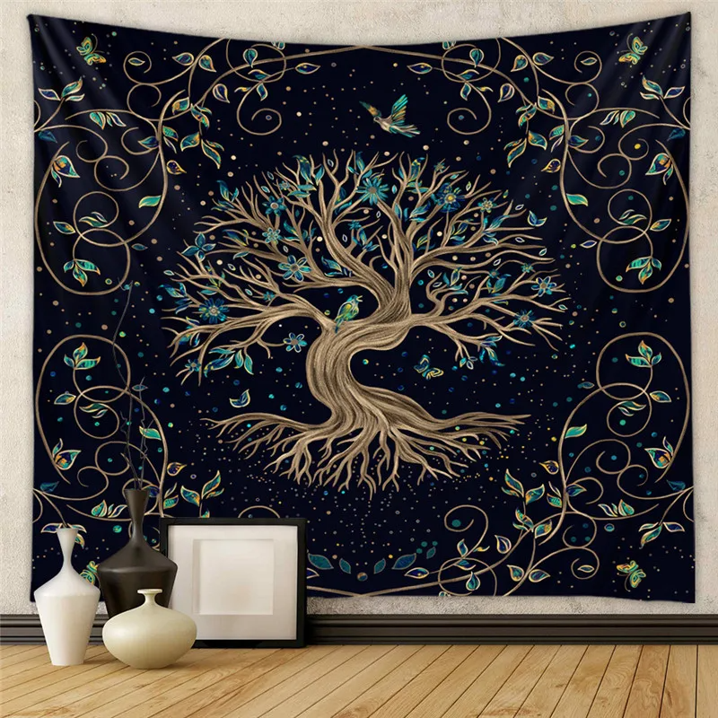 Boho Tarot Cards Tapestry Wall Hanging Mystery Home Zodiac Star Plate Sun And Moon Psychedelic Witchcraft Hippie Home Decor